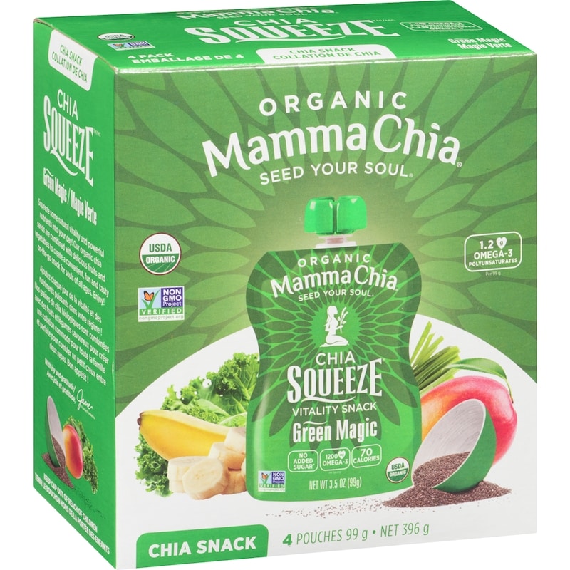 Chia Squeeze Chia Snack Green Magic Organic