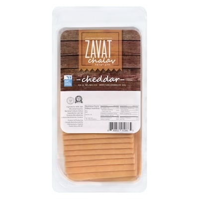 Zavat Chalav Kosher Cheddar Sliced Cheese 150 g, $5.00/100g