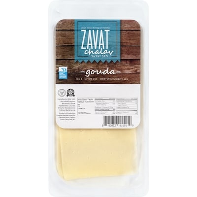 Zavat Chalav Gouda Mg 28% Fromage En Tranches 150 g, 4,99 $/100g