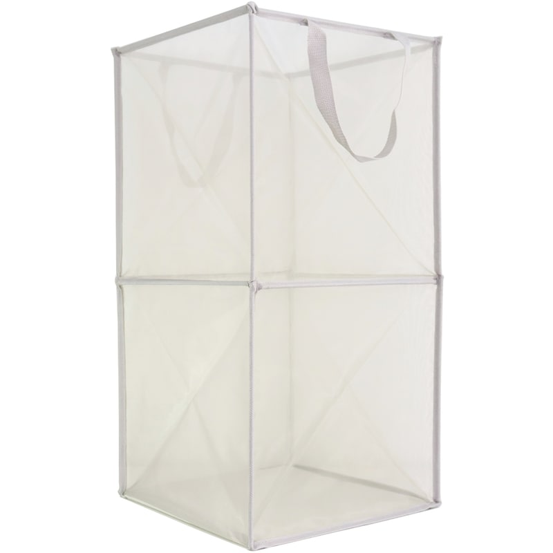 Mesh Laundry Hamper- Grey