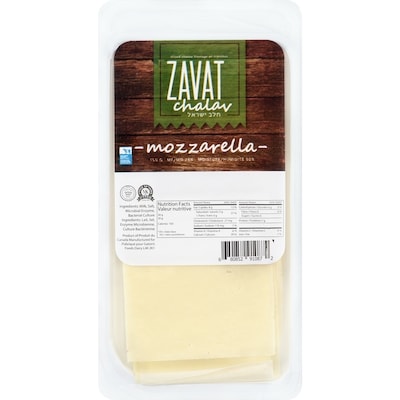 Zavat Chalav Kosher Mozzerella Cheese Slice 150 g, $5.00/100g