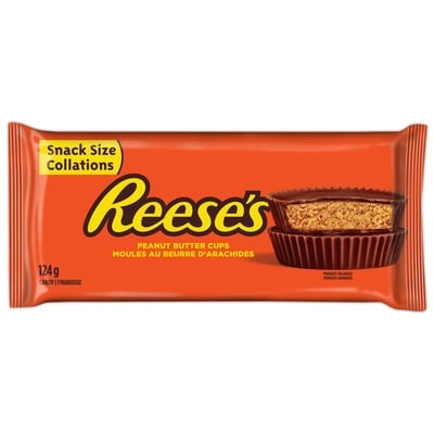 Reese's Peanut Butter Cups Snack Sized Candy 124 g, $2.81/100g