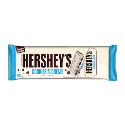 Hershey’s Les Barres De Friandise Format Collation Cookies 'N' Crème De 102 g, 3,23 $/100g