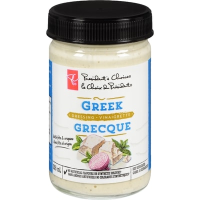 le Choix du Président Vinaigrette Grecque 355 ml, 1,55 $/100ml
