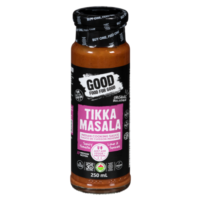 Good Food for Good Good Food For Good Tikka Masala Sauce Organic 250 ml, $4.40/100ml