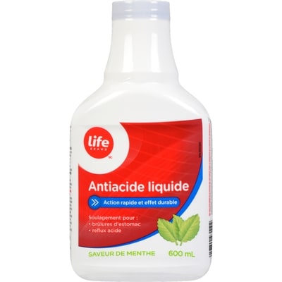 Life Liquide antiacide saveur de menthe 600 ml, 2,33 $/100ml