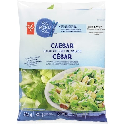 PC Blue Menu Caesar Salad Kit 282 g, $1.77/100g