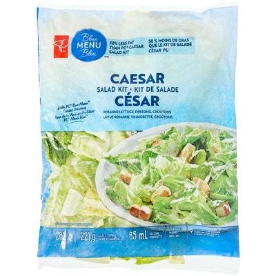 PC Blue Menu Caesar Salad Kit 282 g, $2.48/100g