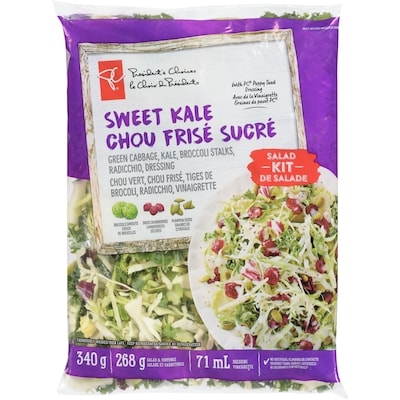 le Choix du Président Kit de salade chou frisé sucré 340 g, 1,91 $/100g