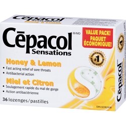 Cepacol Sensations Lozenges Honey & Lemon Value Pack! - 36 ea