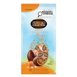 Eggs, Caramel Chocolate Eggs, Creamy Caramel Filling, 10 Chocolates