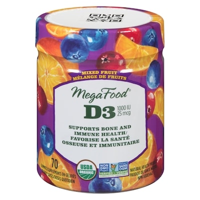 MegaFood Vitamin D3 Gummies 70 ea, $0.54/1ea