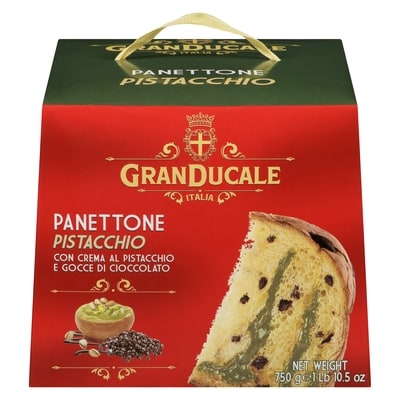 Granducale Panettone With Chocolate Chips, Filled With Pistachio Cream 750 g, $2.13/100g