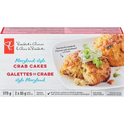 President's Choice Maryland Crab Cakes 170 g, $6.76/100g