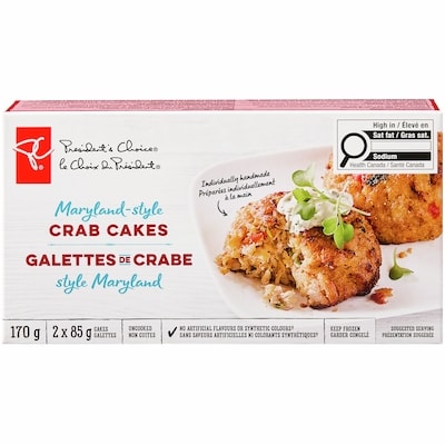 le Choix du Président Galettes de crabe style Maryland 170 g, 7,05 $/100g