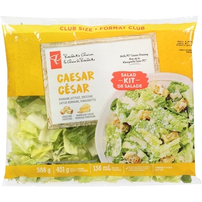President's Choice Caesar Salad Kit 586 g, $1.36/100g