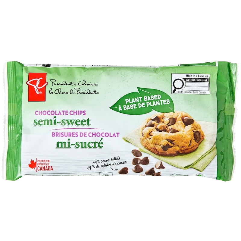 President's Choice Plant Based Semi-Sweet Chocolate Chips - 300 g