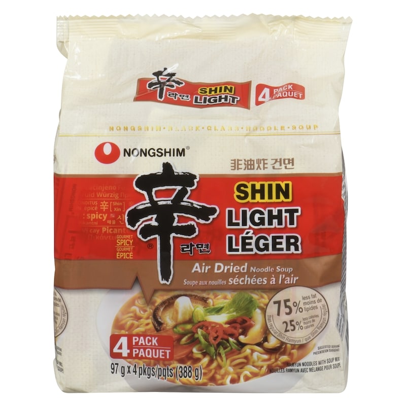 Shin Brand Gourmet Spicy Shin Light Ramyun Noodles With Soup Mix