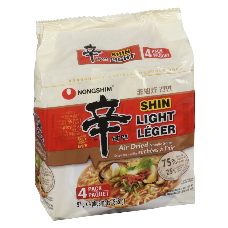 Shin Brand Gourmet Spicy Shin Light Ramyun Noodles With Soup Mix
