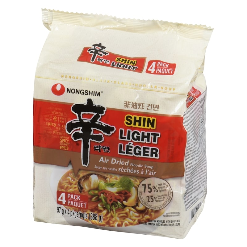Shin Brand Gourmet Spicy Shin Light Ramyun Noodles With Soup Mix