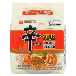 Nong Shim Gourmet Épicé Shin Léger Nouilles Ramyun Avec Mélange Pour Soupe 388 g, 1,93 $/100g