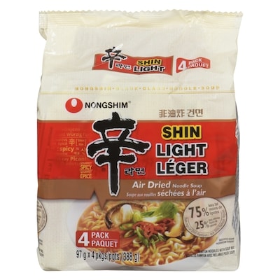 Nong Shim Gourmet Épicé Shin Léger Nouilles Ramyun Avec Mélange Pour Soupe 388 g, 2,58 $/100g