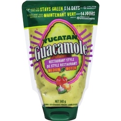 Yucatan Restaurant Style Medium Guacamole 340 g, $2.50/100g