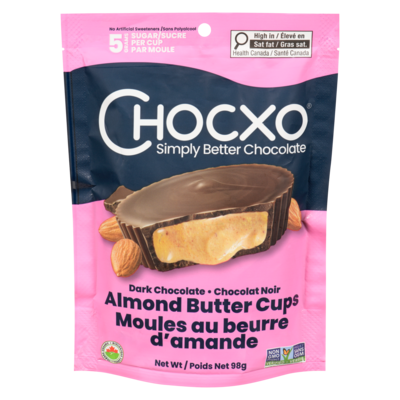 ChocXO Dark Chocolate Almond Butter Cup 98 g, $7.64/100g