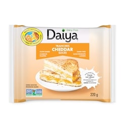Daiya Dairy Free Cheddar Cheese Slices 220 g, $2.95/100g
