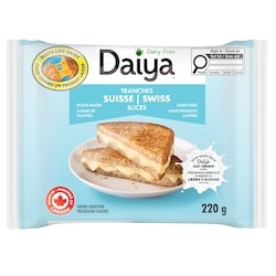 Daiya Dairy Free Swiss Cheese Slices 220 g, $2.95/100g