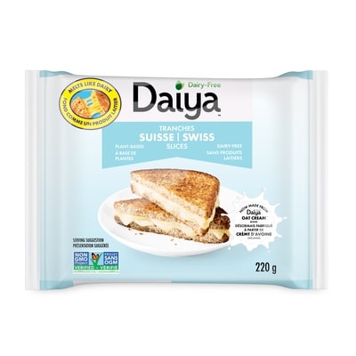 Daiya Dairy Free Swiss Cheese Slices 220 g, $3.18/100g