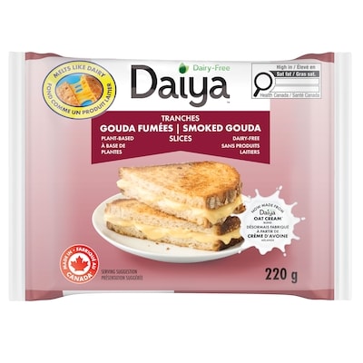 Daiya Tranches gouda fumées sans produits laitiers 220 g, 3,18 $/100g