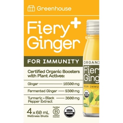 Greenhouse Fiery Ginger Juice 4x60.0 ml, $6.25/100ml