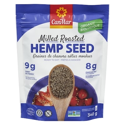 CanMar Organic Whole Roasted Hemp Seed   340 g, $2.35/100g