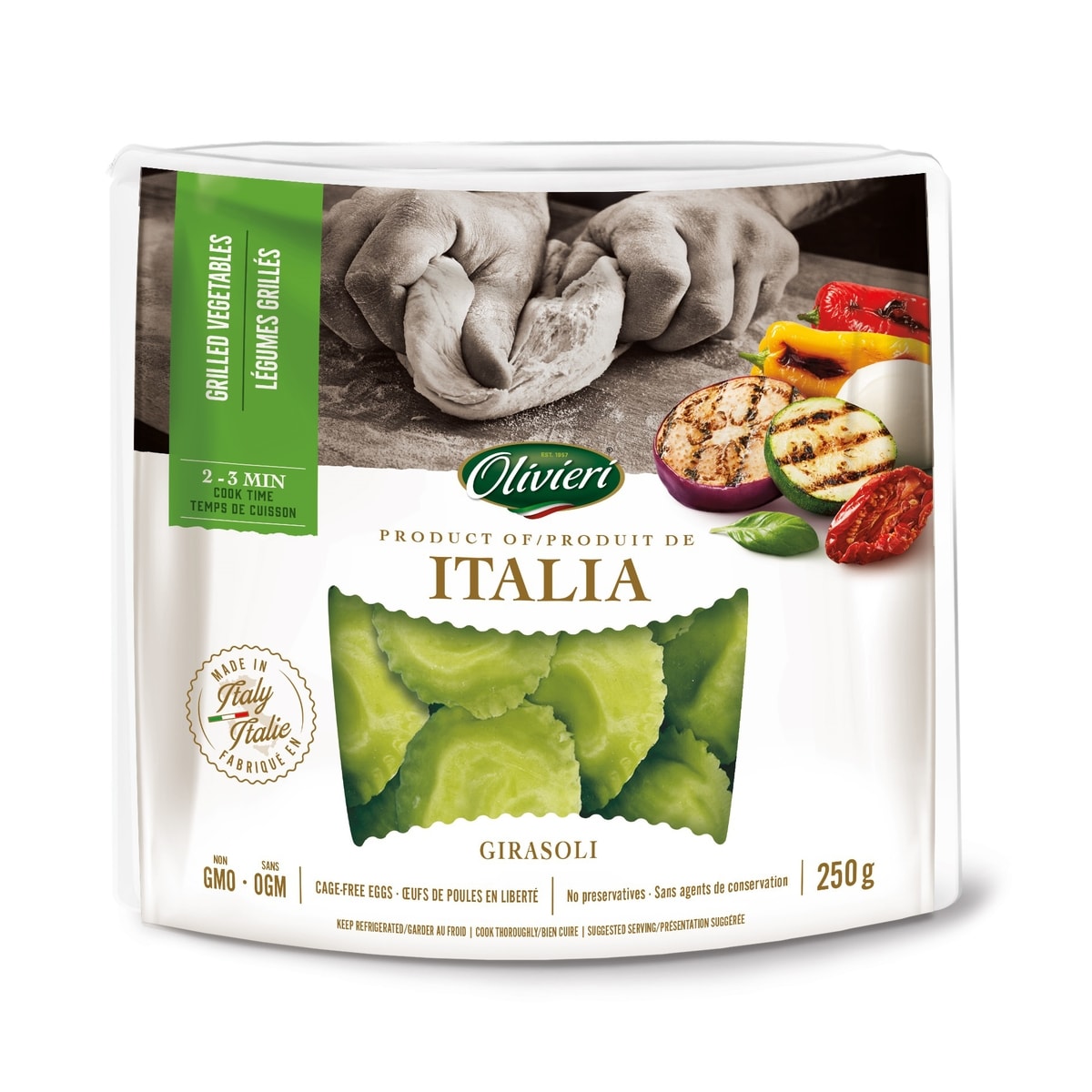 Olivieri Grilled Vegetable Girasoli 250 g, $2.60/100g