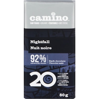 Camino Organic Nightfall Dark 80 g, $9.36/100g