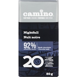 Camino Camino Bio Noir Nuit Noire 92% 80 g, 9,36 $/100g