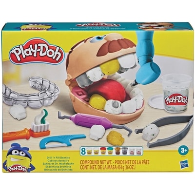 Hasbro Play-Doh Cabinet dentaire, coffret avec 10 accessoires et 6 pots de pâte à modeler, jouet pour enfants 1 ea, 28,00 $/1ch