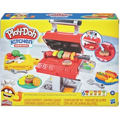 Hasbro Play-Doh Kitchen Creations, coffret de pâte à modeler Le roi du gril 1 ea, 24,00 $/1ch