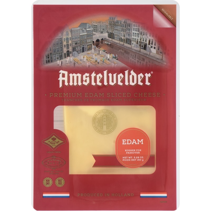 Kosher Premium Edam Sliced Cheese