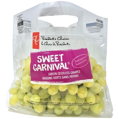 President's Choice Grape, Sweet Carnival $13.21/1kg $5.99/1lb