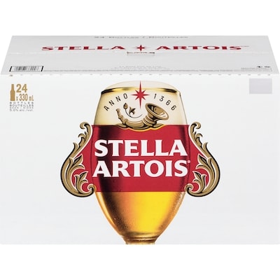 Stella Stella Artois 24X330 (Pièce d’identité requise au moment du ramassage) 24x330.0 ml, 0,56 $/100ml