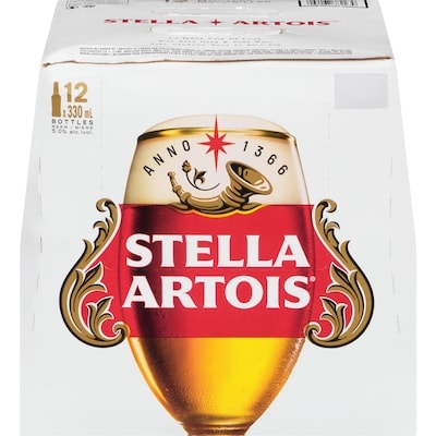 Stella Stella Artois (ID required at pick-up) 12x330.0 ml, $0.82/100ml