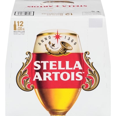 Stella Stella Artois (Pièce d’identité requise au moment du ramassage) 12x330.0 ml, 0,70 $/100ml