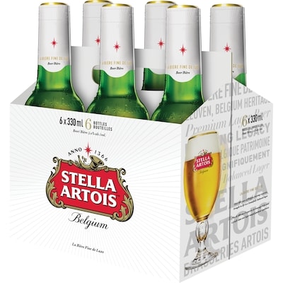 Stella Beer (ID required at pick-up) 6x330.0 ml, $5.31/100ml