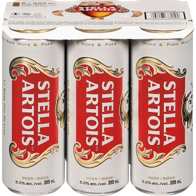 Stella Bière (Pièce d’identité requise au moment du ramassage) 6x355.0 ml, 0,77 $/100ml
