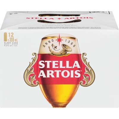 Stella Beer (ID required at pick-up) 12x355.0 ml, $0.65/100ml
