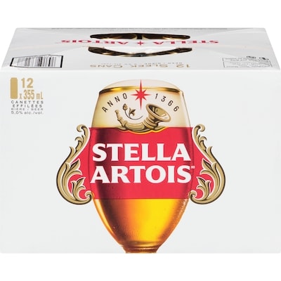 Stella Bière (Pièce d’identité requise au moment du ramassage) 12x355.0 ml, 0,65 $/100ml