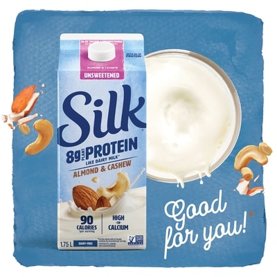 Almond & Cashew Protein Milk Alternative, Unsweetened, Dairy Free, 8g of Protein