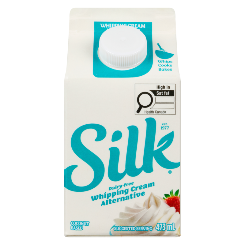 Silk Dairy-Free Whipping Cream Alternative, Coconut based - 473 ml